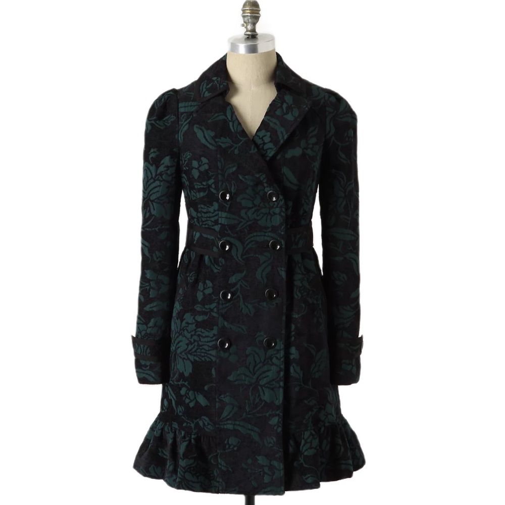 Anthropologie Elvenses Emerald Isle Coat